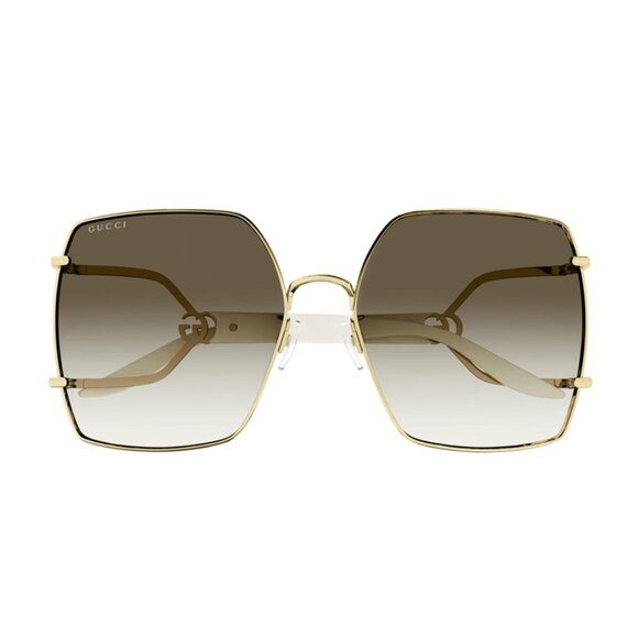 NEW GUCCI SUNGLASSES, GUCCI WOMEN SQUARE OVERSIZED SUNGLASSES - Picture 2 of 3